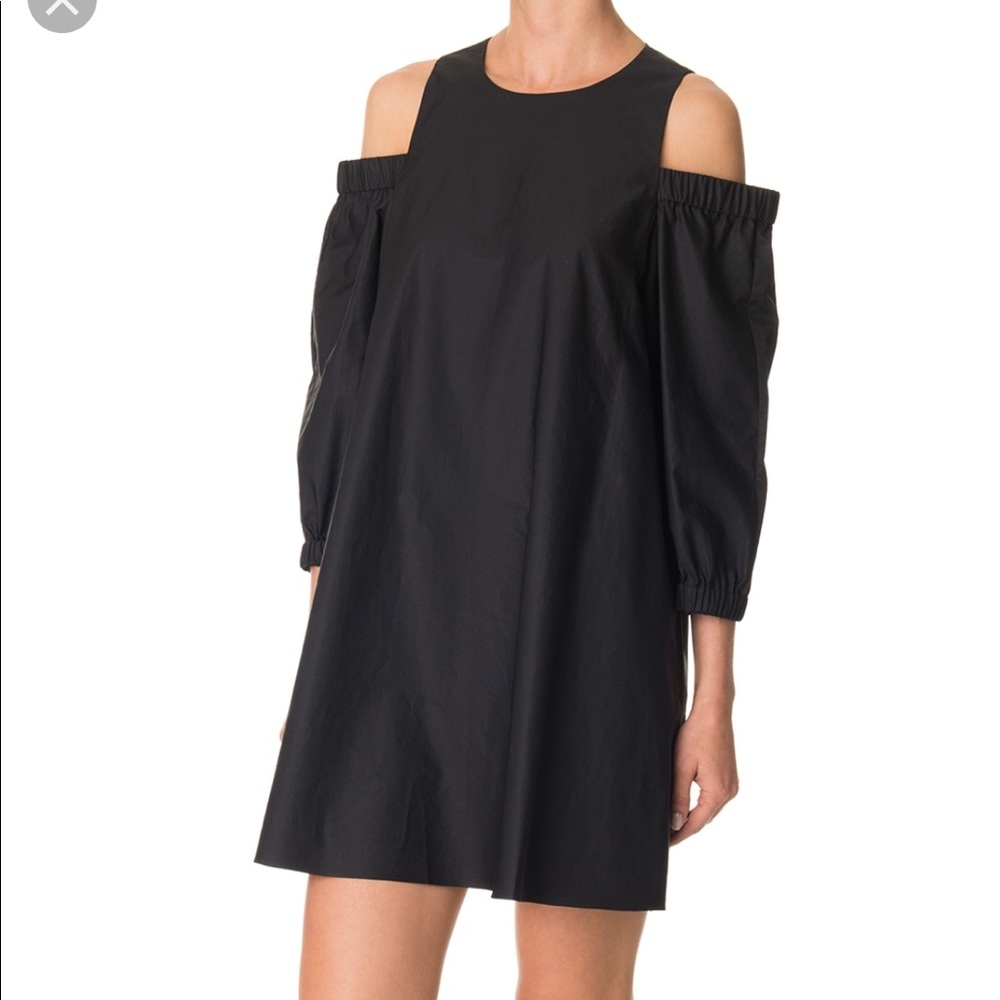 Tibi black cut out dress